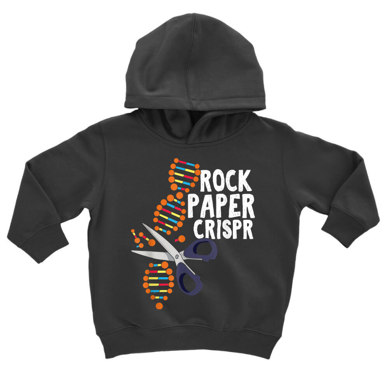 Rock Paper Crispr Dna Biologist Genetic Engineering Science T Shirt Toddler Hoodie by sabadmscoastlw | Artistshot