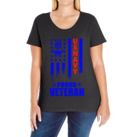 Us Navy Proud Veteran Ladies Curvy T-shirt | Artistshot