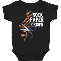 Rock Paper Crispr Dna Biologist Genetic Engineering Science T Shirt Baby Bodysuit | Artistshot