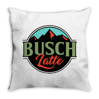 Vintage Busch Light Busch Latte Throw Pillow Designed By Bertaria