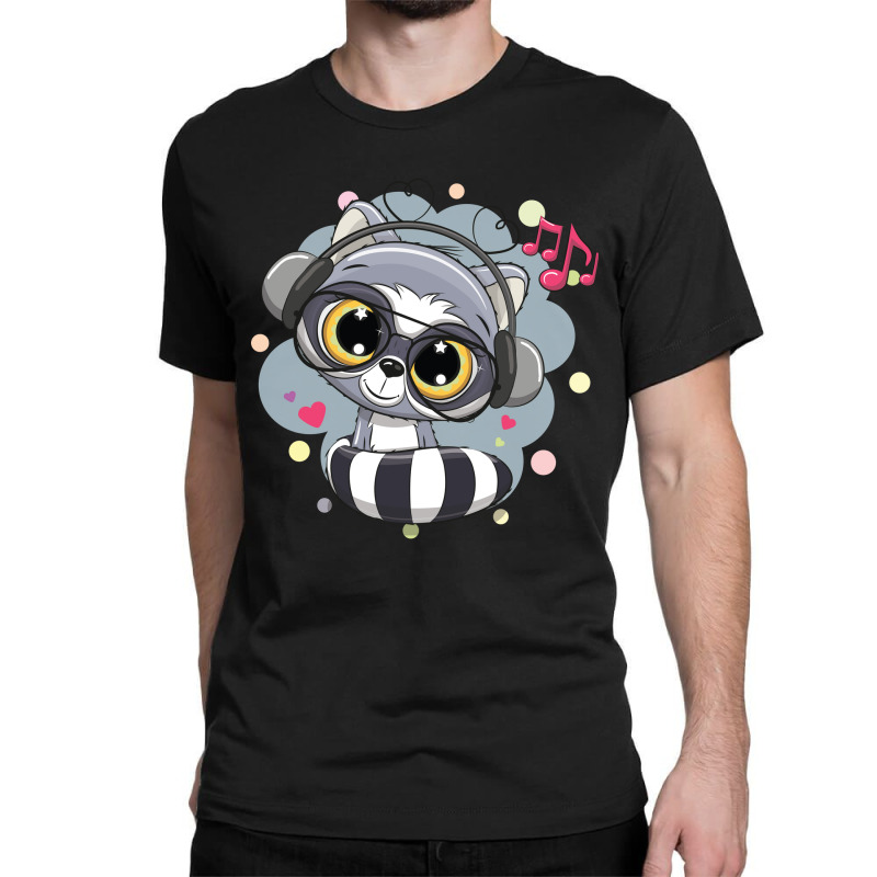 Cartoon Cat Cute Music Classic T-shirt | Artistshot