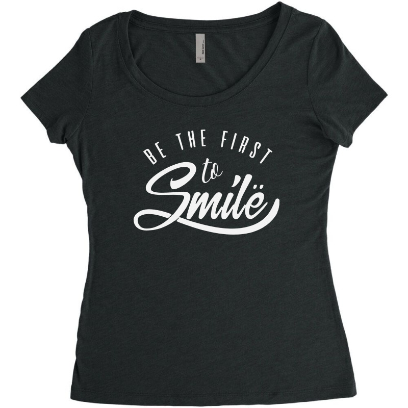 Smile Women's Triblend Scoop T-shirt by Bertaria | Artistshot