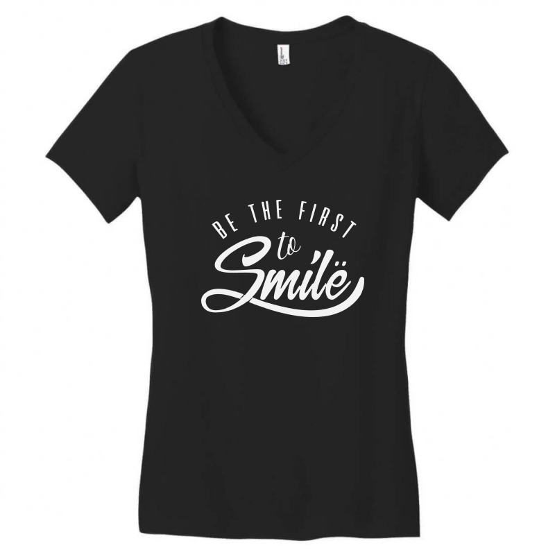 Smile Women's V-Neck T-Shirt by Bertaria | Artistshot