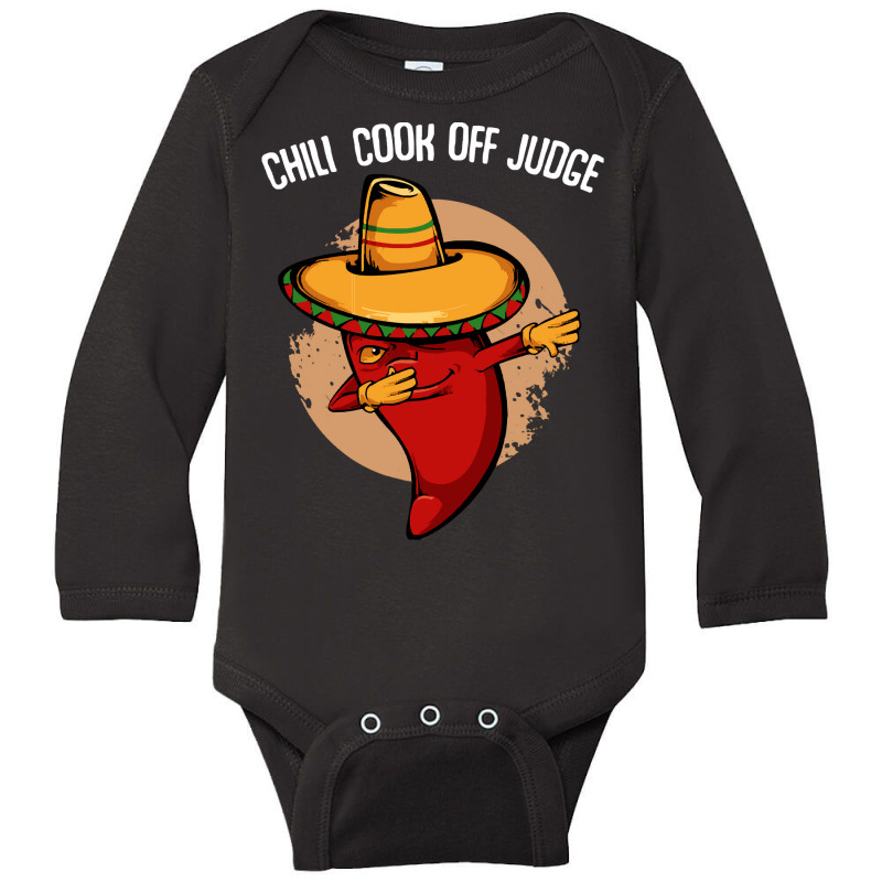 Chili T  Shirt Chili Cook Off Judge   Dabbing Dab Pepper T  Shirt Long Sleeve Baby Bodysuit by macadamiatalkative | Artistshot