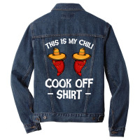 Chili T  Shirt This Is My Chili Cook Off Shirt   Mexican Chilis Pepper Men Denim Jacket | Artistshot