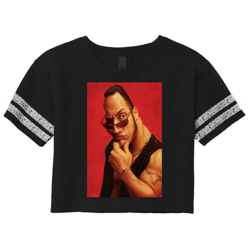 Dwayne Johnson Gift Idea Scorecard Crop Tee by Artists-Zoe | Artistshot