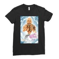 Dwayne Johnson Men Funny Art Ladies Fitted T-shirt | Artistshot