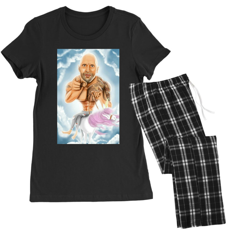 Dwayne Johnson Men Funny Art Women's Pajamas Set by Artists-Zoe | Artistshot