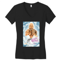 Dwayne Johnson Men Funny Art Women's V-neck T-shirt | Artistshot