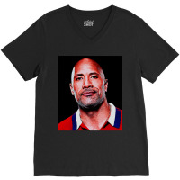 Dwayne Picture Johnson Art V-neck Tee | Artistshot