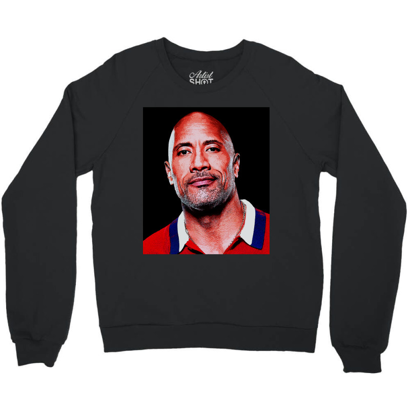 Dwayne Picture Johnson Art Crewneck Sweatshirt by Artists-Zoe | Artistshot