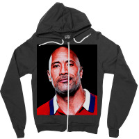 Dwayne Picture Johnson Art Zipper Hoodie | Artistshot