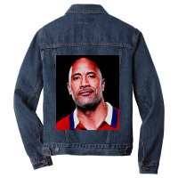 Dwayne Picture Johnson Art Men Denim Jacket | Artistshot