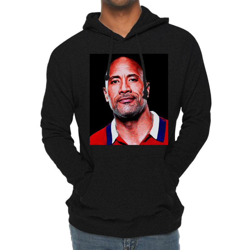 Dwayne Picture Johnson Art Lightweight Hoodie by Artists-Zoe | Artistshot