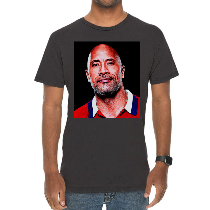 Dwayne Picture Johnson Art Vintage T-Shirt by Artists-Zoe | Artistshot