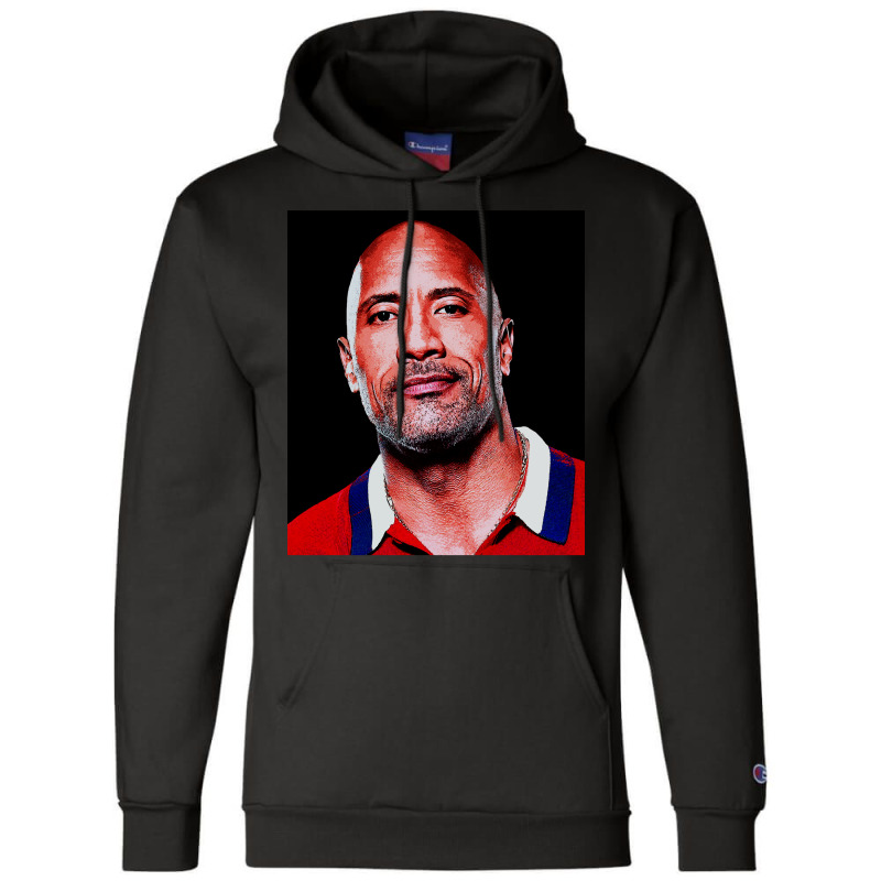 Dwayne Picture Johnson Art Champion Hoodie by Artists-Zoe | Artistshot