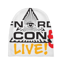 Fnordcon 5 Live! (black Letters) Baby Beanies | Artistshot