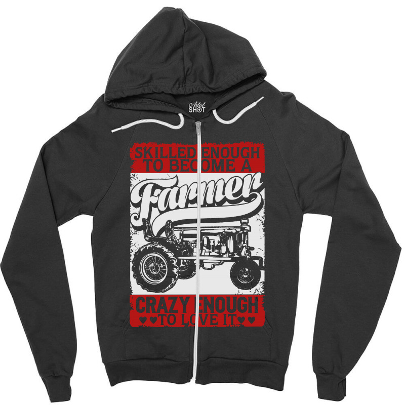 Farmer Zipper Hoodie by Bertaria | Artistshot