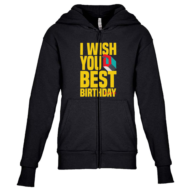 Premium Best Birthday Youth Zipper Hoodie by nana.rena | Artistshot