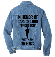 In Honor Of Carlos Lugo Vietnam Men Denim Jacket | Artistshot