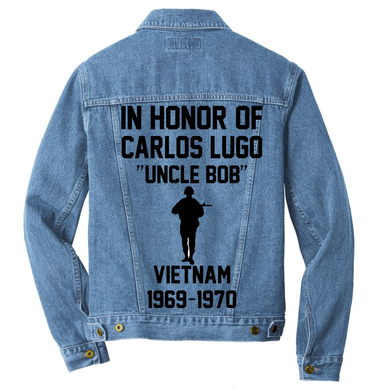 In Honor Of Carlos Lugo Vietnam Men Denim Jacket | Artistshot