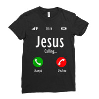 Jesus Is Calling - Christian T Funny Gift Ladies Fitted T-shirt | Artistshot