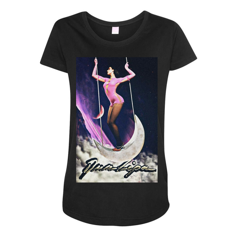 Dua   In Future Nostalgia Maternity Scoop Neck T-shirt by Rayna K | Artistshot