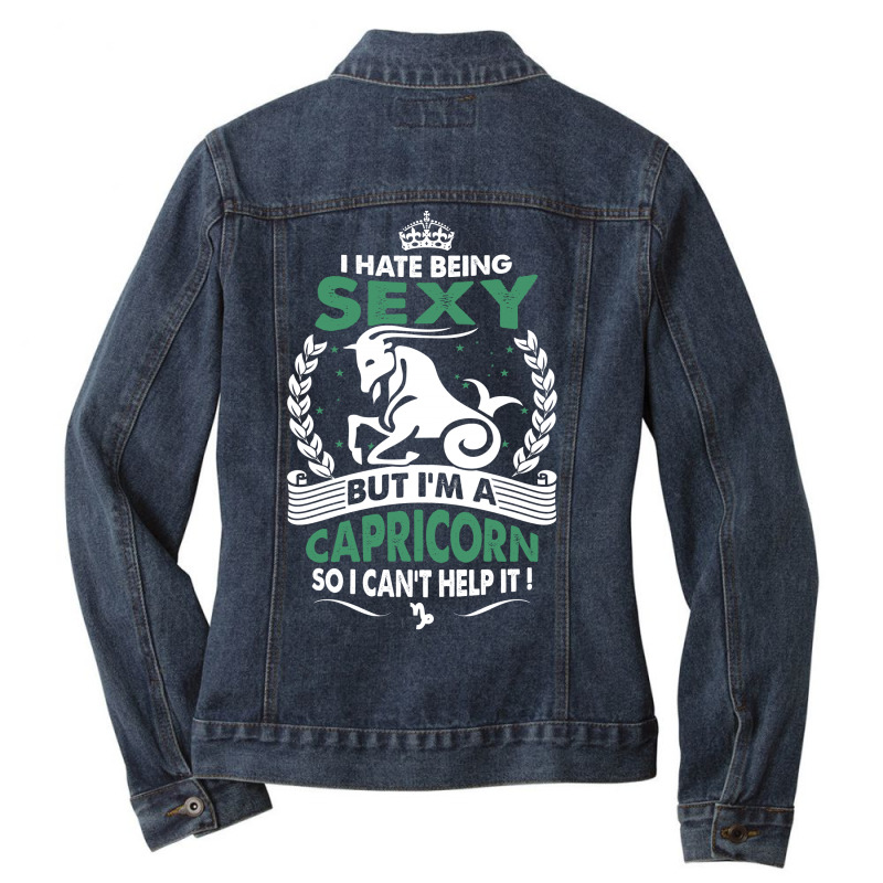 Sexy Capricorn Ladies Denim Jacket | Artistshot