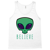 Believe Alien Head Tank Top | Artistshot