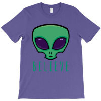 Believe Alien Head T-shirt | Artistshot