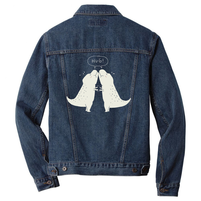 Dino Hug Men Denim Jacket | Artistshot