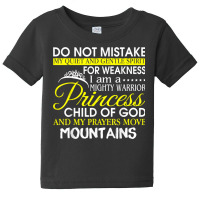 I Am A Mighty Warrior Princess Child Of God T Shirt Baby Tee | Artistshot