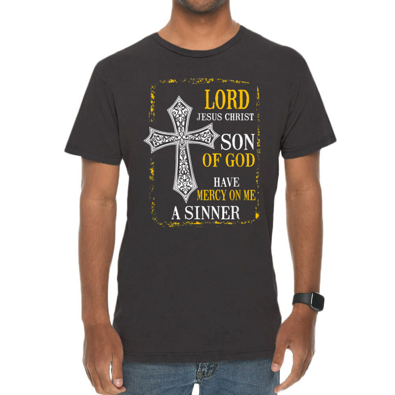 Jesus Prayer - Eastern Orthodox & Catholic Christian Faith For Mens Wo Vintage T-shirt | Artistshot