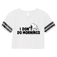 I Don't Do Mornings Scorecard Crop Tee | Artistshot