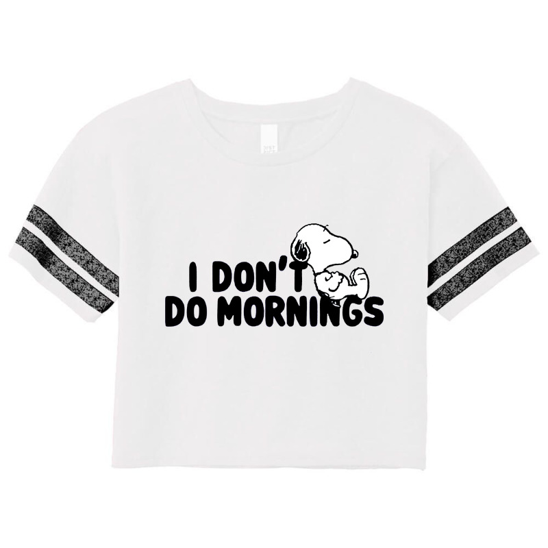 I Don't Do Mornings Scorecard Crop Tee by Owen | Artistshot