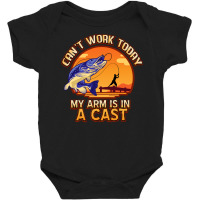 Fishing Pole Cast & Reeling In Fish   Funny Fisherman Gift Sweatshirt Baby Bodysuit | Artistshot