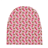 Valentines Day Milkshake Seamless Pattern Baby Beanies | Artistshot