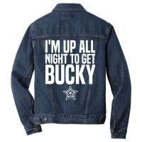 I'm Up All Night To Get Bucky Men Denim Jacket | Artistshot