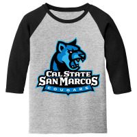 Csu San Marcos Cougars Youth 3/4 Sleeve | Artistshot