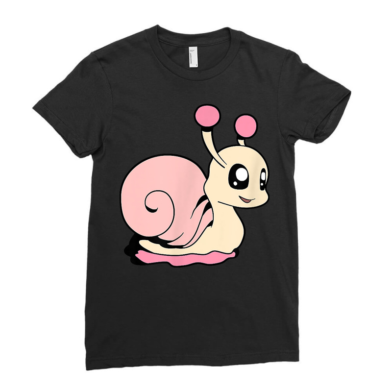 Kawaii Snail T Shirt Ladies Fitted T-Shirt by diles | Artistshot