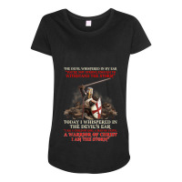 Knight Templar I Am A Child Of God A Warrior Of Christ Art Maternity Scoop Neck T-shirt | Artistshot