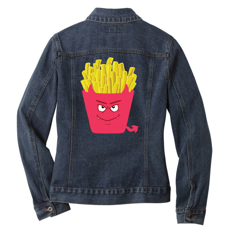 Evil Fries Ladies Denim Jacket | Artistshot