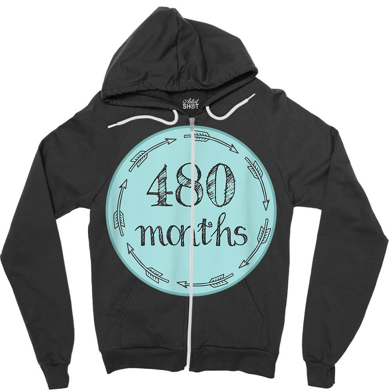 Funny 40th Birthday Shirt Milestone Belly Badge Gift T Shirt Zipper Hoodie by kalerttjay | Artistshot