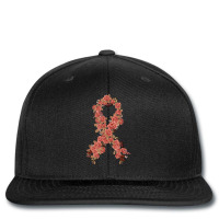 Peach Ribbon Uterine Endometrial Cancer Awareness T Shirt Printed Hat | Artistshot