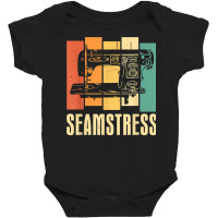 Retro Sewing Machine Dressmaker   Vintage Seamstress T Shirt Baby Bodysuit | Artistshot