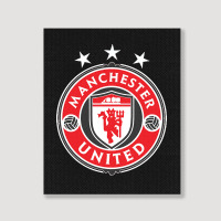 United Manchester Portrait Canvas Print | Artistshot