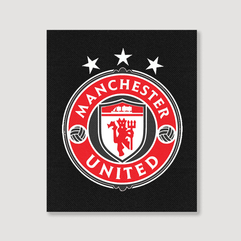 United Manchester Portrait Canvas Print | Artistshot