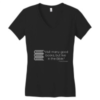 Live In The Bible Charles Spurgeon Vintage Retro Women's V-neck T-shirt | Artistshot