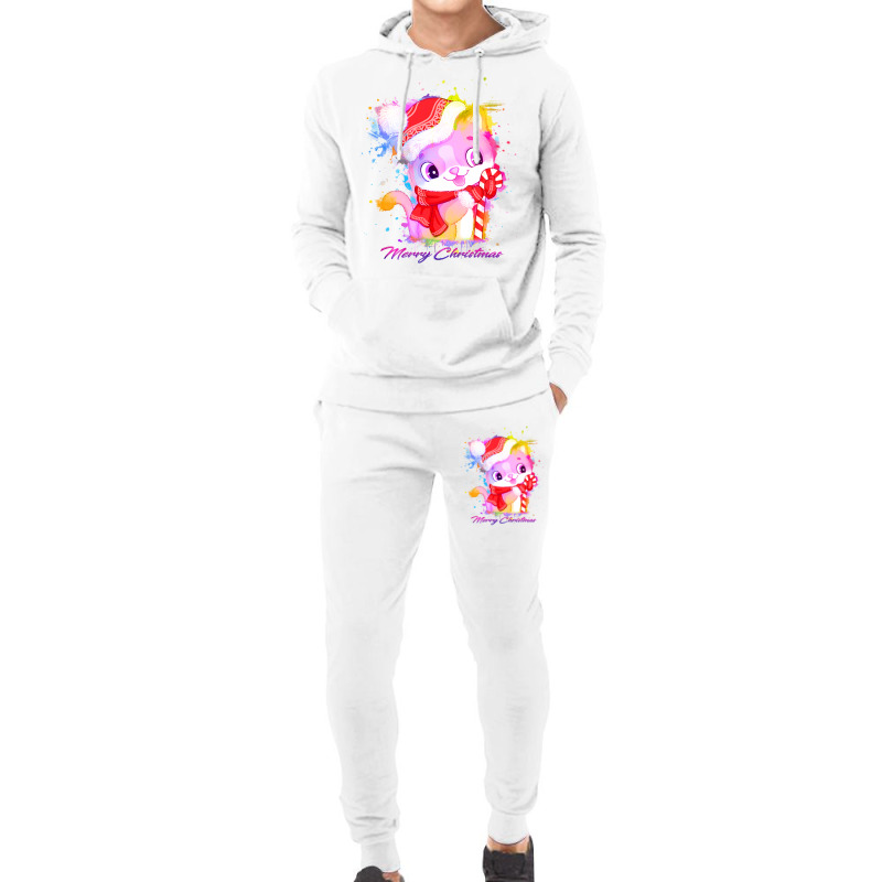 Merry Christmas Cat Hoodie & Jogger Set | Artistshot