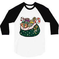 Santa Claus Gift Bag 3/4 Sleeve Shirt | Artistshot